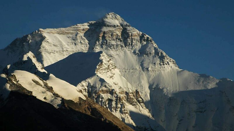 Snow covered Himalayan peaks in Tibet