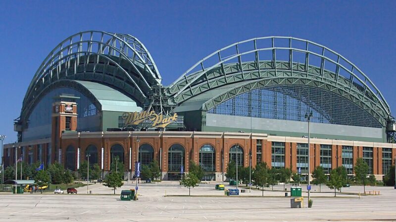 American Family Field stadium exterior in Milwaukee