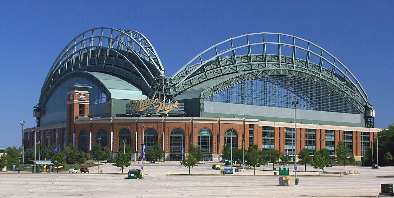 American Family Field stadium exterior in Milwaukee