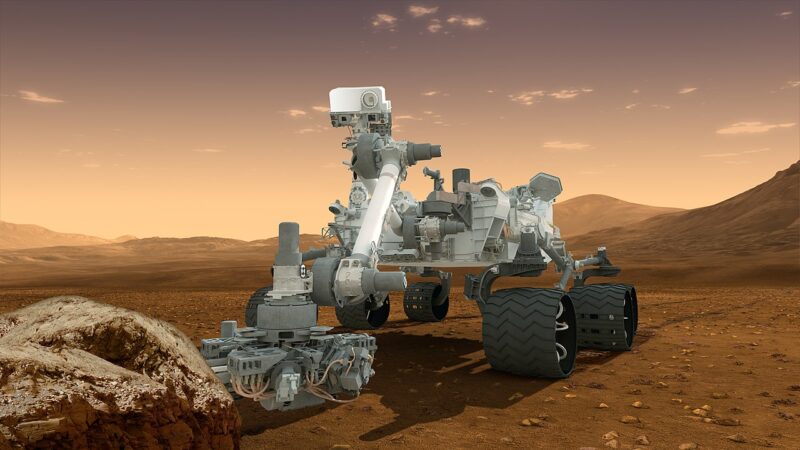 NASA Curiosity rover on Mars